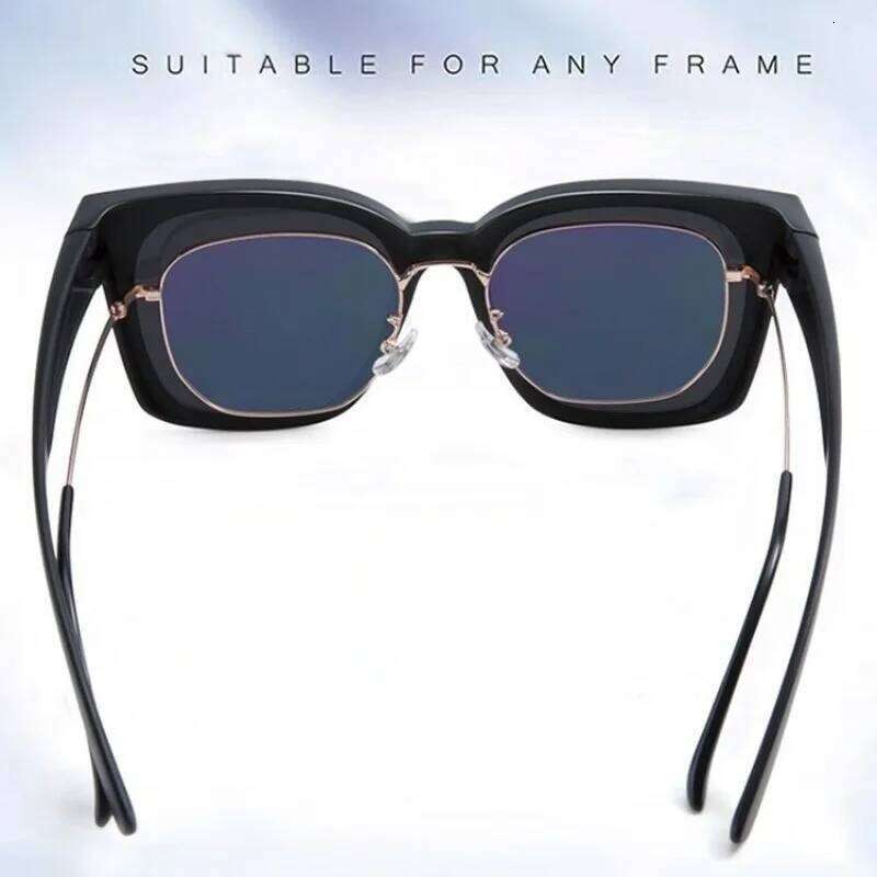 New Large Frame Fashion Fit Polarized Sunglasses Oversize Wear To Cover Over Glasses Suitable for Myopia Y260207