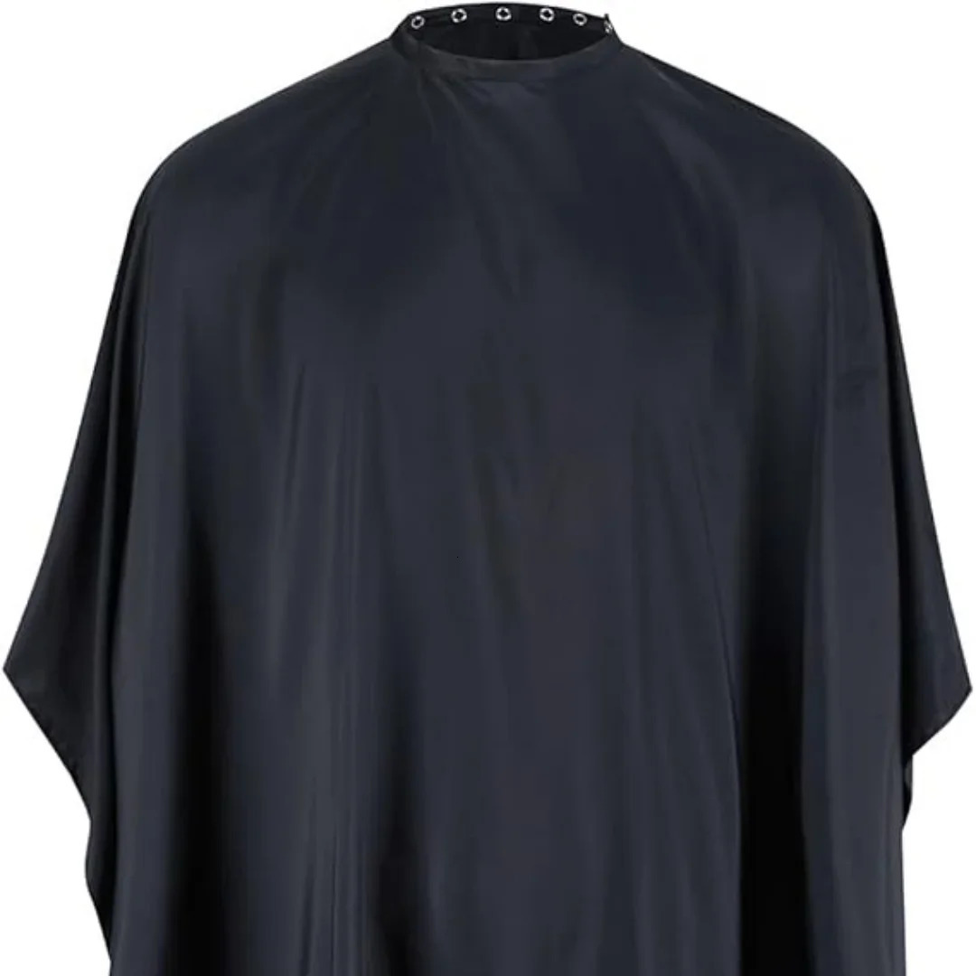 Button collar Black Haircut Cloth Hairdressing -Static Salon Gown Hidden Buckle Hairdresser Apron Haircut Capes Supplies 260203