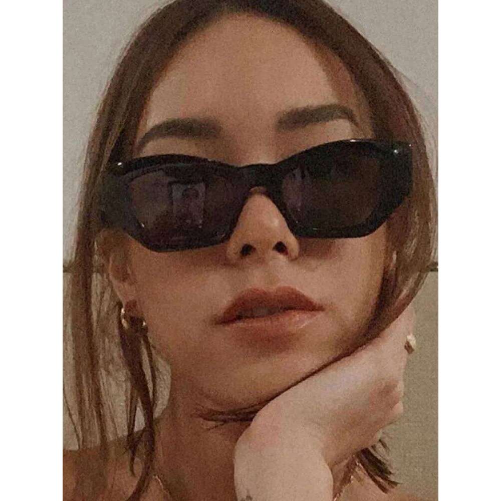 New Retro Cateye Sunglasses For Women Men Luxury Designer Small Texture Frame Cat Eye Glasses Fashion Vintage Eyewear Y260207
