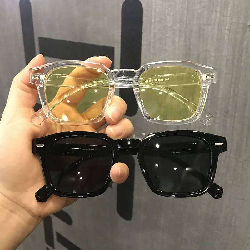 RMM brand 3pcs/set high-quality new polygon meter nail square Fashion men hip hop glasses retro sunglasses women Y260207