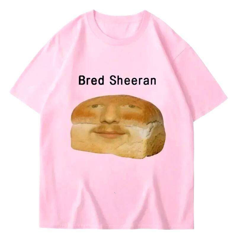 Funny Ed Sheeran Meme Print T Shirts Men Women Humor Creativity Short Sleeve Casual Soft Summer T-shirt Streetwear C260207