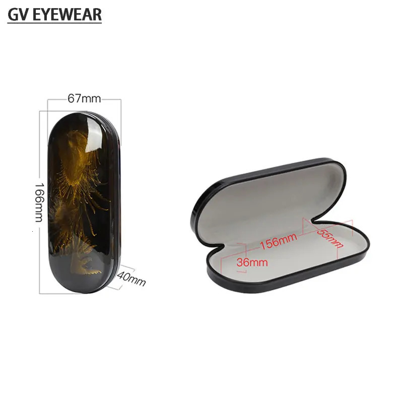 Japan Style Myopia Glasses Case Women High-end Feeling Paint Anti-pressure Creative Mens Metal Sunglasses Portable Storage Box 260107