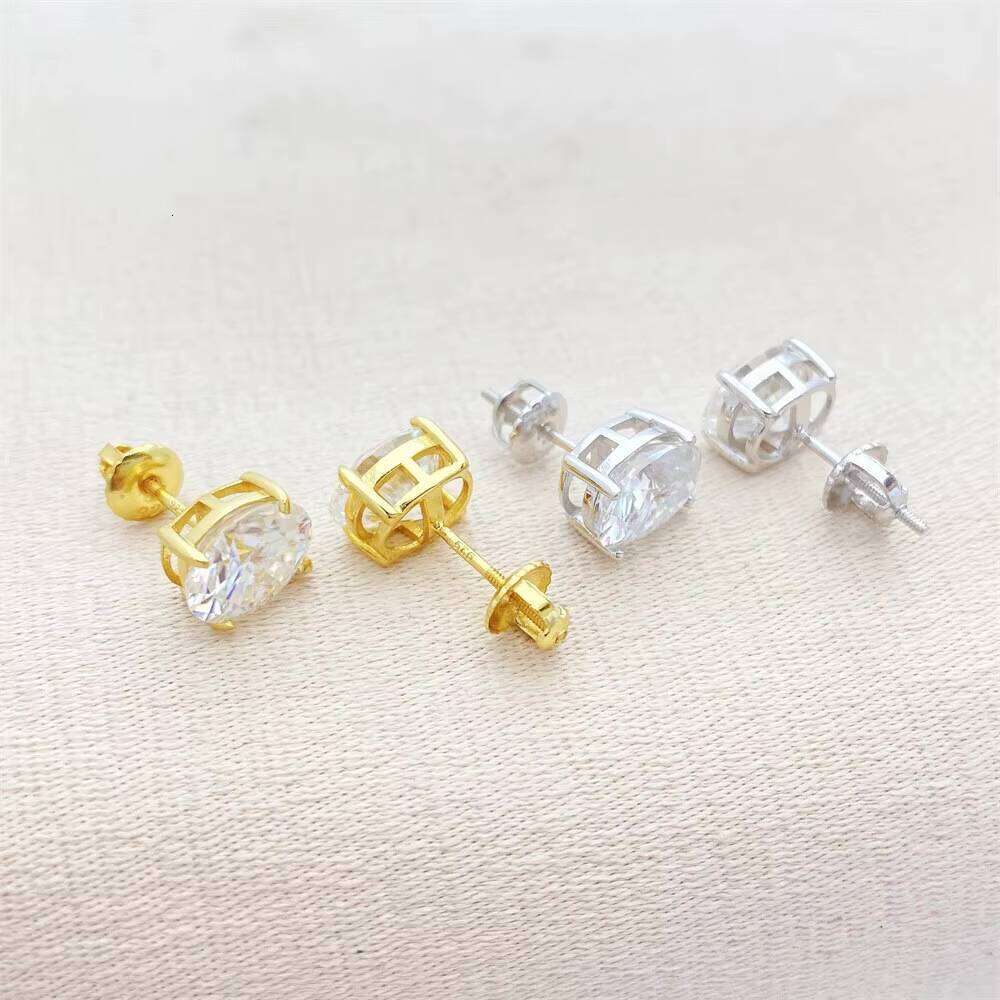 S925 Silver Shape Moissanite Earring Ear Jewelry Wholesale Fashion Earrings Women