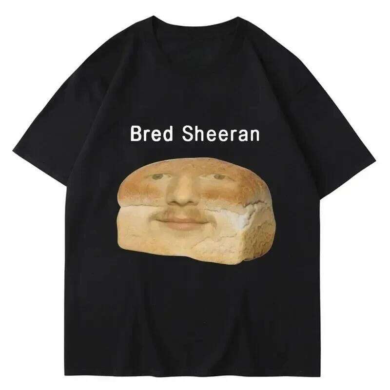 Funny Ed Sheeran Meme Print T Shirts Men Women Humor Creativity Short Sleeve Casual Soft Summer T-shirt Streetwear C260207