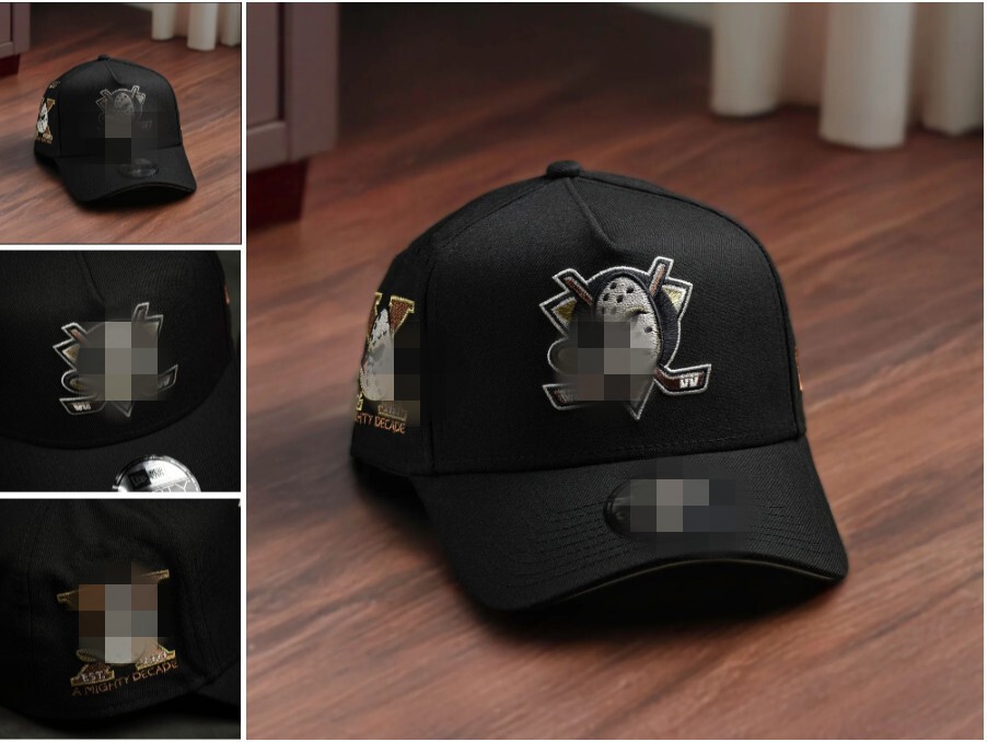 Fan's A-Frame Adjustable Hat Men's one Size Vintage Flat Sport Baseball Snapback Caps Adult Ducks curved brim cap For Men ice hockey golf trucker cap Chapeau bone FB7-1