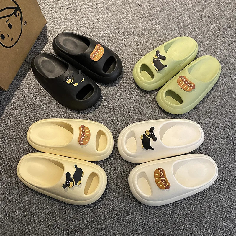 Cute EVA Cloud Comfort Slippers Unisex Summer Slides AntiSlip OdorProof Thick Sole Sandals for HomeBeach 260208