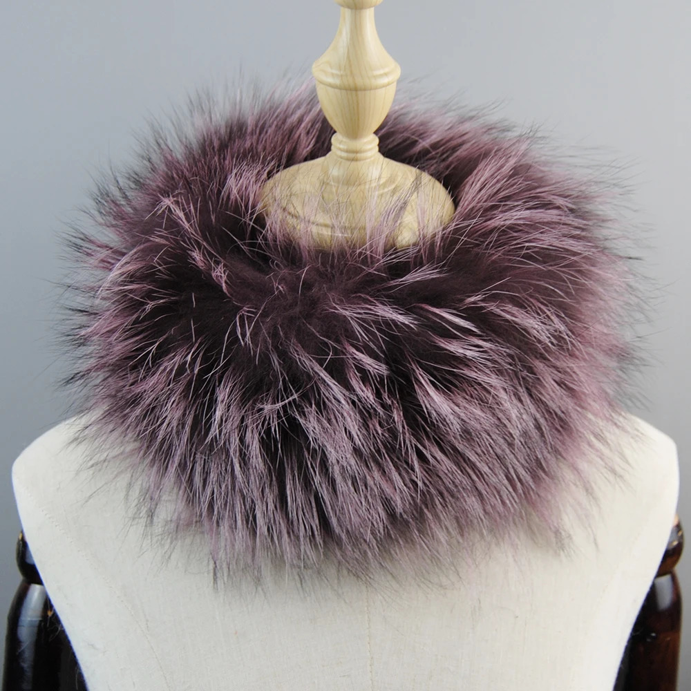 Womens Winter Warm Real Fox Fur Scarf Fur Headbands Fox Fur Scarves Neck Warmer Good Elastic Natural Fur Mufflers 260107