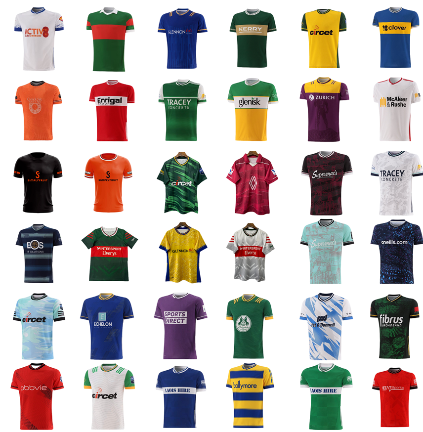 2025 2026 GAA Rugby jersey Dublin Ireland Dub Down Louth Antrim Wexford Wicklow Laois MAYO Hurg Limerick Cork Donegal Short shirts Fermanagh Tyrone Tipperary Carlow