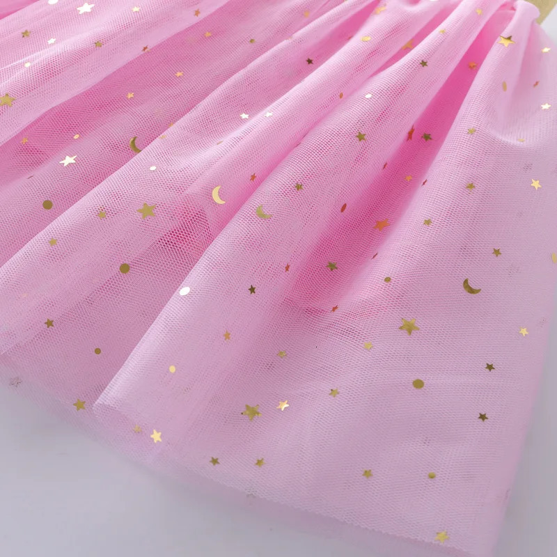 Childrens Skirts For Girls Summer Cotton Lace Baby Mini Tutu Stars Glitter Dance Sequin Birthday Party Skirt for Kids 260207
