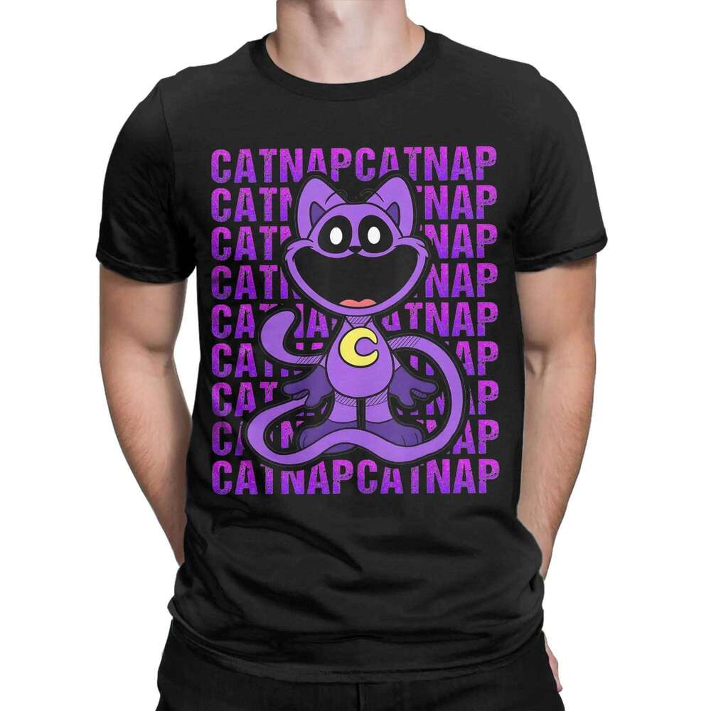 Catnap Smiling Critters T-Shirt Men Women Novelty Pure Cotton Tee Shirt Round Neck Short Sleeve T Shirts Gift Clothes C260207