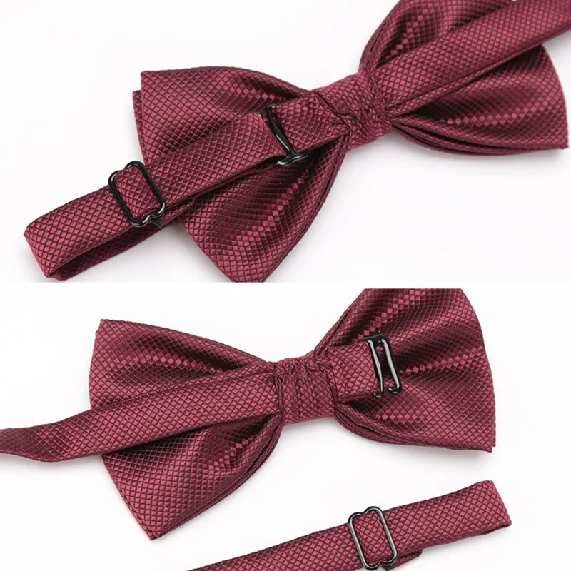 Men Bowtie Set 3pcs Plaids Classic Fashion Wedding Party Formal Cufflinks Bow Tie Handkerchief Cuff Links Lots Three Piece Set 260130