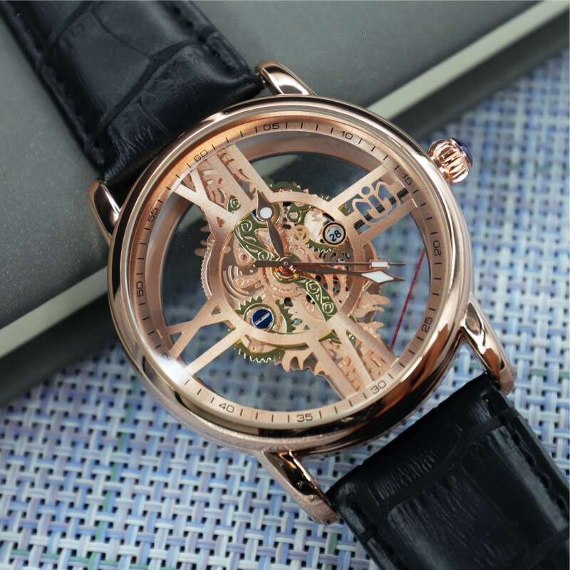 Free Shipping 2026 New Hollow Out Transparent Industrial Mechanical Style Men's Watch