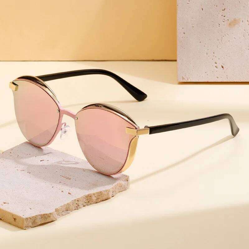 Luxury Brand Designer Polarized Sunglasses Women Cat Eye Mirror Sun Glasses for Ladies Outdoor Travel Driving Shades UV400 Y260207