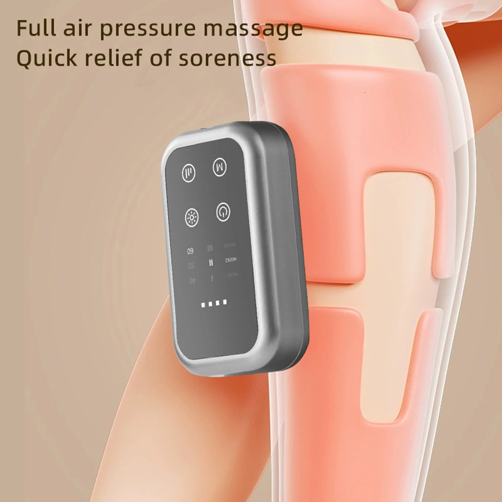 2/1Pc Leg Massager Air Compression Constant Heat Therapy for Hand Calf Knee Massager Full Air Pressure Muscle Relax Heating Pad 260130