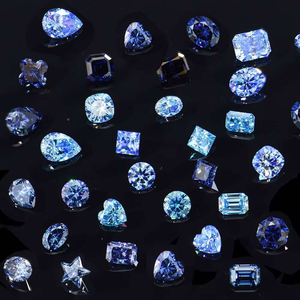 Top Quality Fancy Original Ocean Blue Moissanite