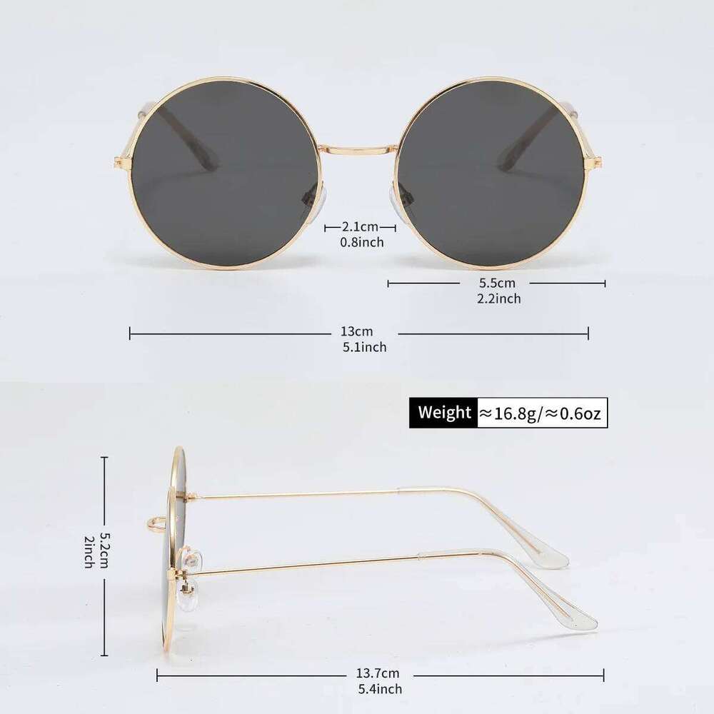 Retro Men Punk Style Sunglasses Colorful Round Metal Frame Sun Glasses Women Fashion Eyeglass UV400 Driver Eyeglasses Y260207