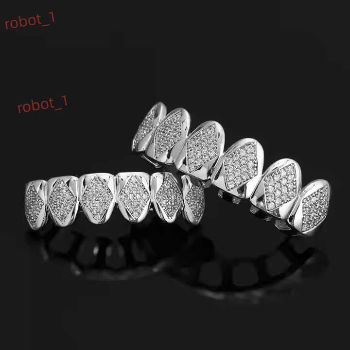 BLING 925 SILVER PLATED MOISSANITE Round CUT GRILLZ FASHION AFFORDABLE ICED CUSTOM MADE BODY JEWELRY UNISEX