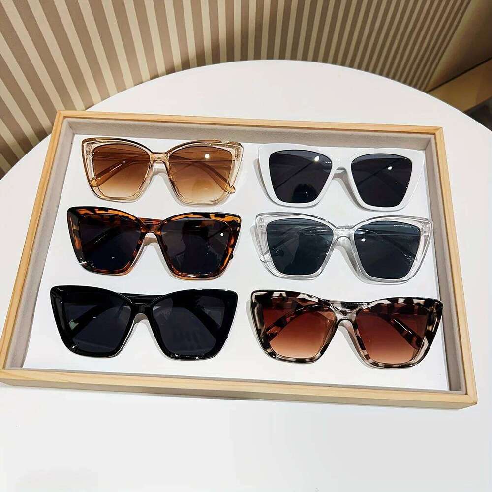 6/10/12/14Pcs mixed frame multicolor classic color set cat eye fashion simple photo party glasses unisex Y260207