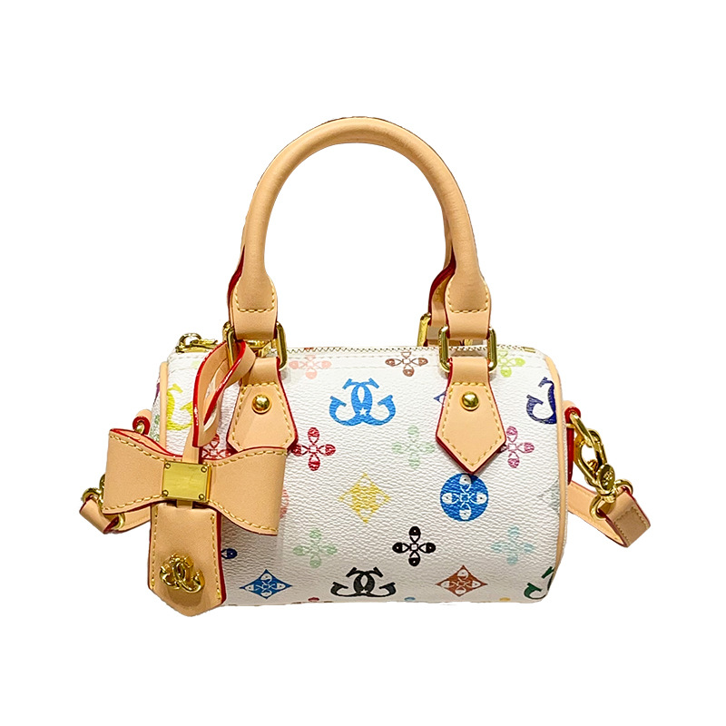 Printed Single-Shoulder Bag Bowling Bag 2026 New Style Armpit Retro Versatile Fashion Handbag Small Women's Bag