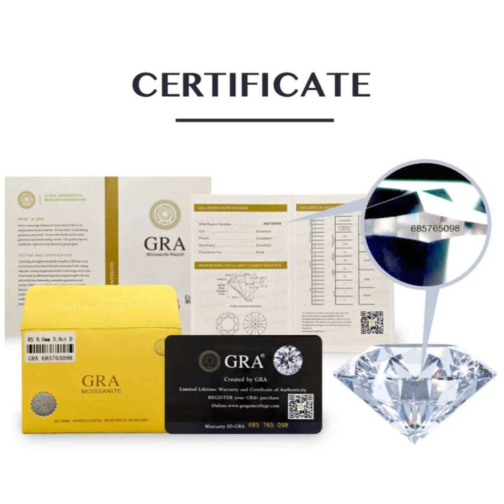 1-5Ct Wholesale Price White D VVS 3Ex Cut Brilliant Loose Synthetic Lab Created Moissanite Stones Color Play/Fire High