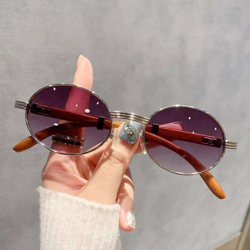 Wooden Fashion Women Vintage Oculos Sunglasses for Men Oval Designer Glasses Tredning Sun Lentes Luxury Gafas Lunette Y260207