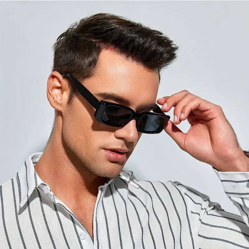Cool Square Frame SunGlasses, Simple Black Fashion Glasses For Men Women Daily Outdoor Party Decors, Ideal choice for Gifts Y260207