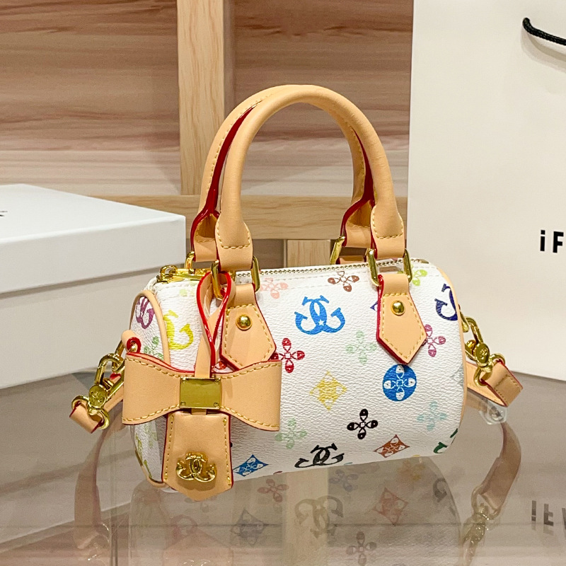 Printed Single-Shoulder Bag Bowling Bag 2026 New Style Armpit Retro Versatile Fashion Handbag Small Women's Bag