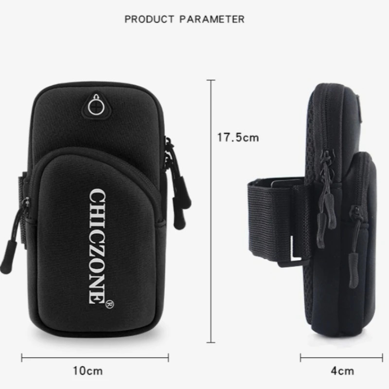 HAISSKY Outddor Running Bags Set Waist PackArmband Pouch Men Women Fitness Zipper Phones Earphones Keys Phone Storage Bag w251218