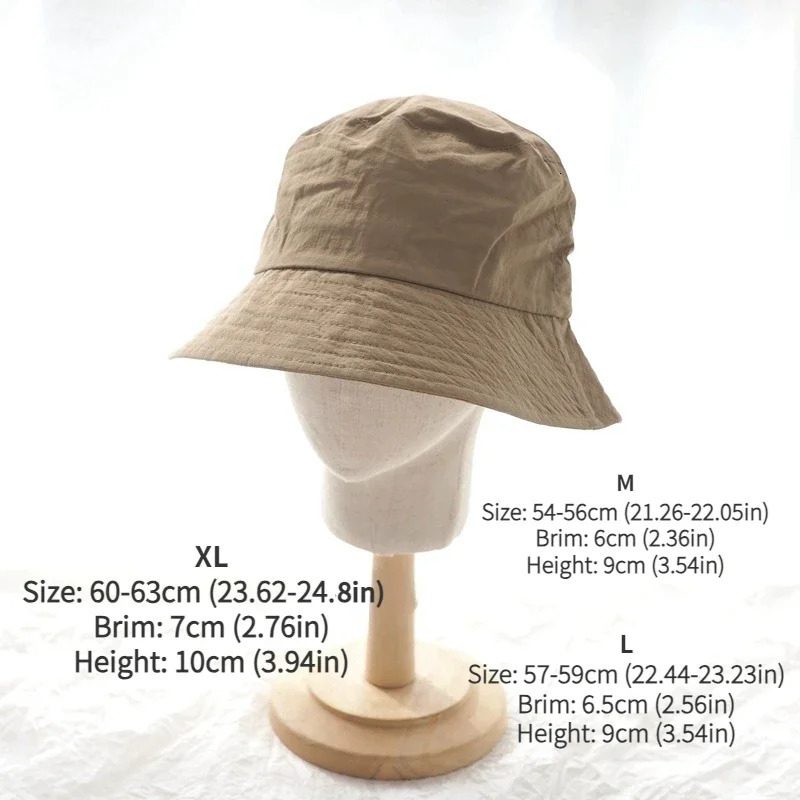 Waterproof Large Size XL62cm Sun Hat Men Womens Sunscreen Mountaineering Big Head Circumference Summer UV Protection Bucket 260206