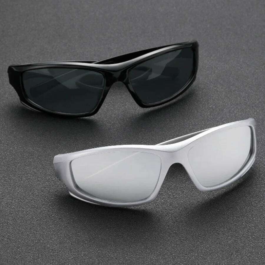 2PCS Square Frame Men's Sunglasses Combination Y2K Style Daily Street Summer Party Decoration Glasses Women Y260207