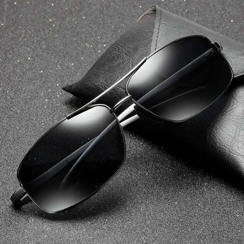 Men Polarized Classic Driving Fishing Sun Glasses Luxury Metal Designer Sunglasses For Man Black Eyewear Oculos Gafas Y260207