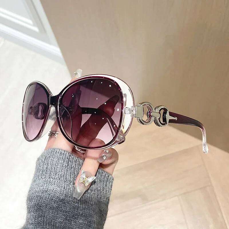 Fashion Square Sunglasses Woman Luxury Brand Big Purple Sun Glasses Female Mirror Ladies Oculos De Sol Feminino Shades Y260207