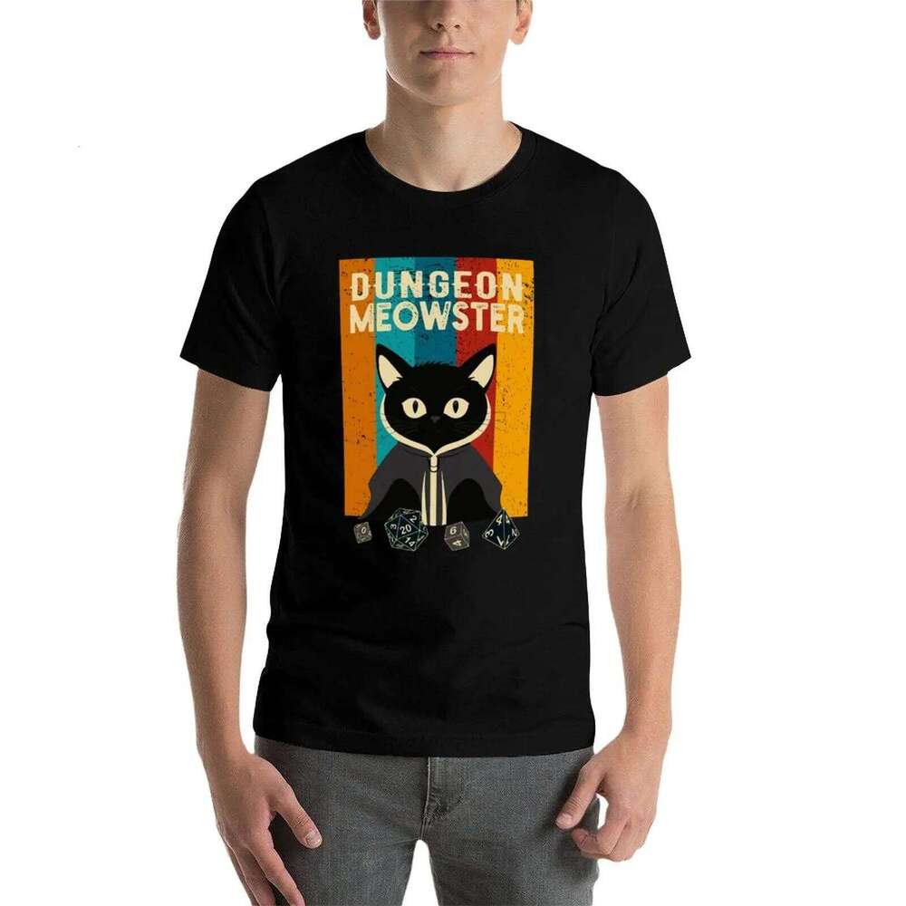 Dungeon Meowster, retro, vintage designer t shirts with prints T-Shirt C260207