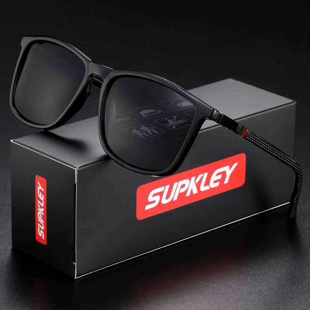 SUPKLEY Sports Sunglasses for Men Polarized Comfortable Wear Square Sun Glasses Male Light Weight Eyewear Accessory with Origina Y260207