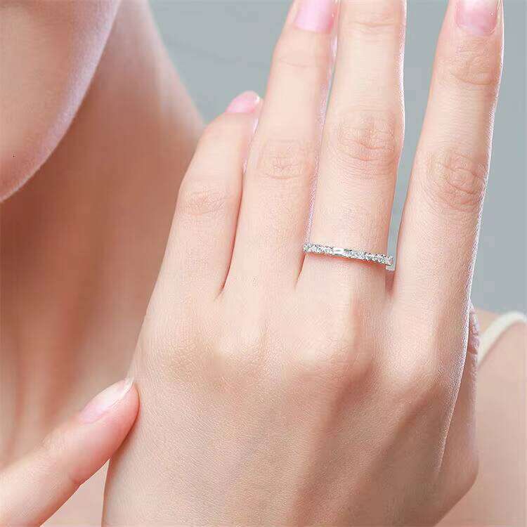 Engagement Cubic Zirconia Diamond S925 Sterling Silver Exquisite Zircon Geometric Wedding Ring For Women