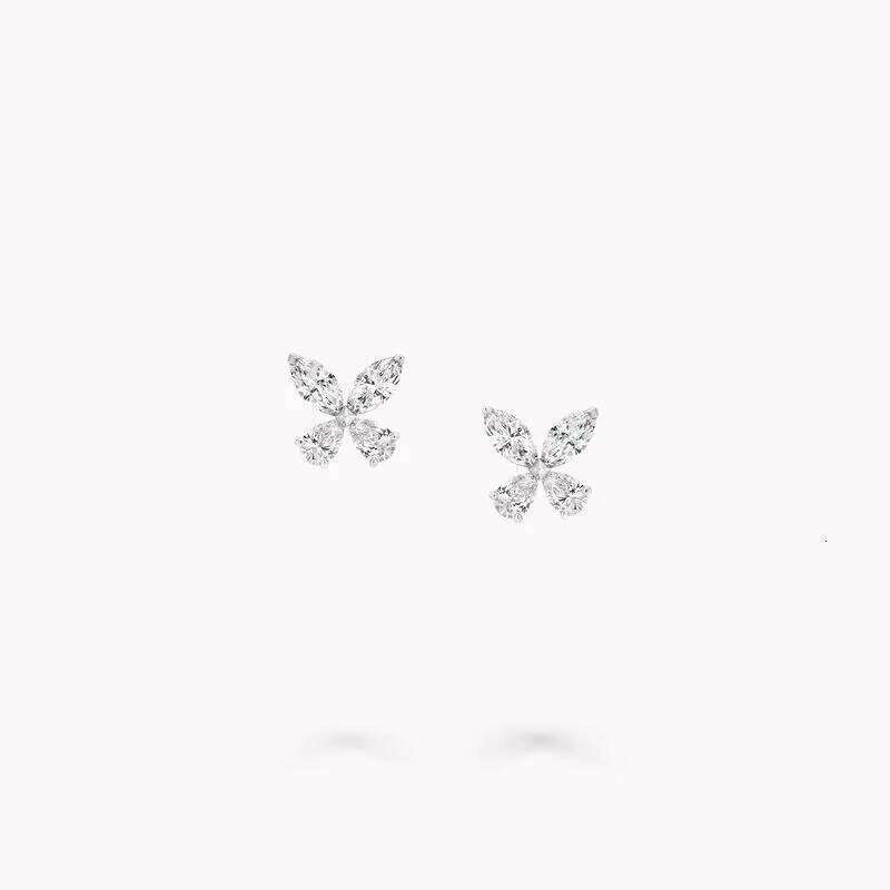VOAINO Pt950 0.7Ct D Color VVS Lab Grown Marquise Cut Diamond Stud Earrings IGI Certified Trendy Women's Anniversary Gift