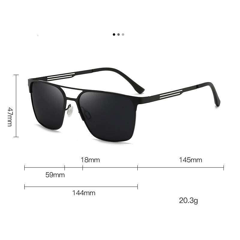New Style Metal Polarized Fashionable Double Frame Sunglasses, Suitable For Driving And Sun Protection 5149 Y260207