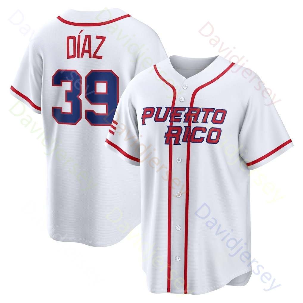 Team Puerto Rico 2026 WBC World Baseball Classic Jersey Yadier Molina Edwin Diaz Martin Maldonado Nolan Arenado Roberto Clemente Cortes Vazquez Torres
