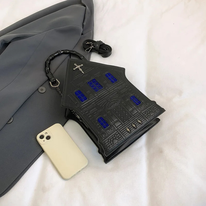 European and American dark gothic house modeling womens bag specialshaped shoulder personalized portable messenger w251218