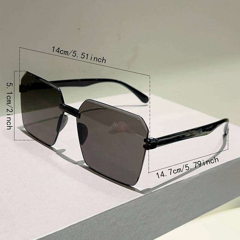 KAMMPT Square Sunglasses Men 2025 New Fashion Vintage Gradient Outdoor Casual Shades Women Trendy Multi-color Decor Sun Glasses Y260207