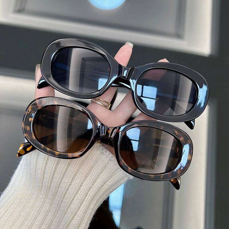 Fashion Oval Round Sunglasses Women Brand Designer Retro Sun Glasses Female Vintage Frame Mirror Outdoor Oculos De Sol Y260207