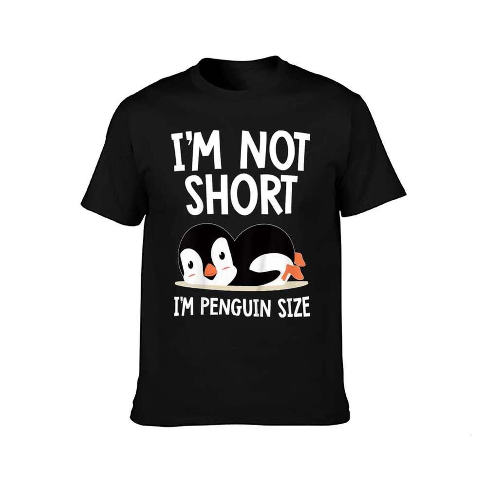 Not Short I'm Penguin Size Cute T-Shirt shirts men graphic t shirt for man 100 percent cotton T-shirt C260207