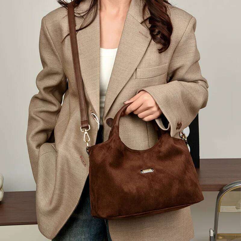 Fashion Handbag Large capacity Female Big Totes Quality Ladies Shoulder Crossbody Faux suede Commuting Office bags borsa C260207