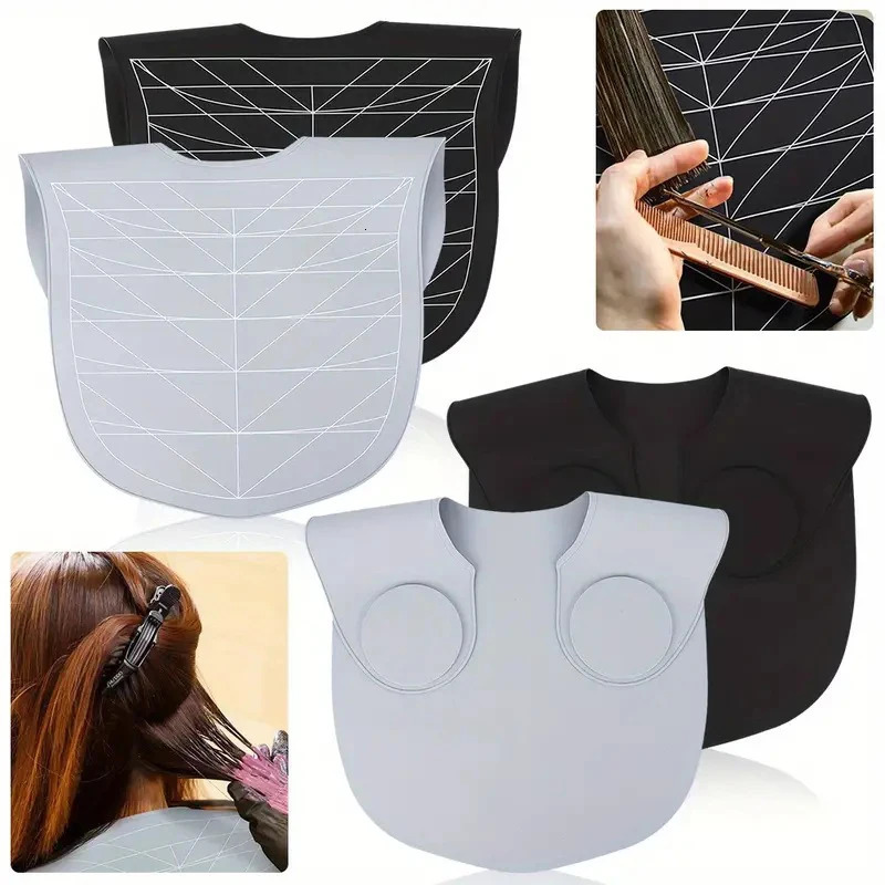 Hairdressing Dyeing ing Silicone Shawl Professional Haircut Cape Durable Hair Coloring Neck Collar Apron Hairstyling Tool 260203