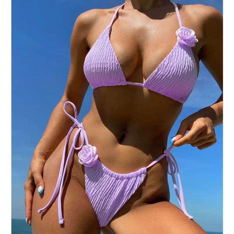Summer Sexy Bikinis Women's Swimwear Female Swimsuit For Swimming Wear Bathing Suits Brazilian Bikini Set Beachwear Pool Bather C260207