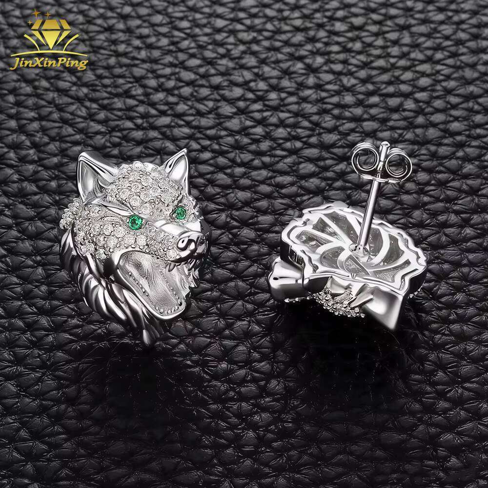 2026 Collection Hiphop Style VVS D-Color Brilliant Cut Moissanite Charm Earrings-Silver/Gold Plated Third Party Certified Unisex