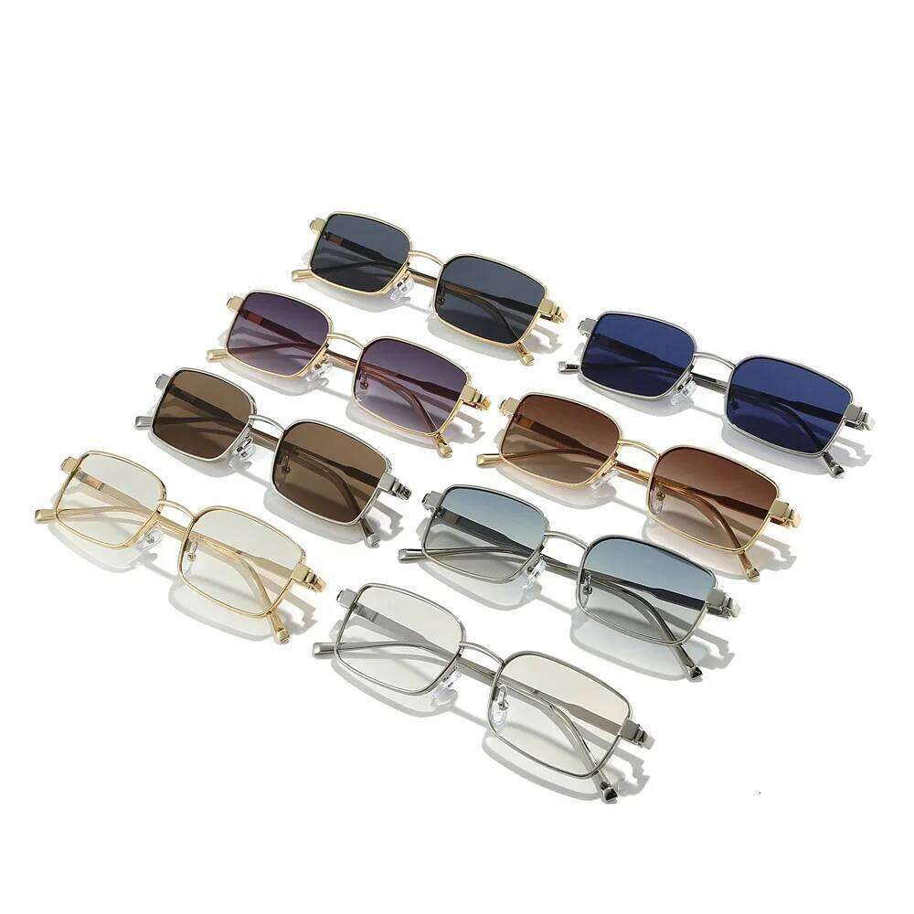 2025 Simplify Rectangle Sunglasses Men Women Y2K Alloy Uv400 Casual Ins Fashion New Sun Glasses Y260207