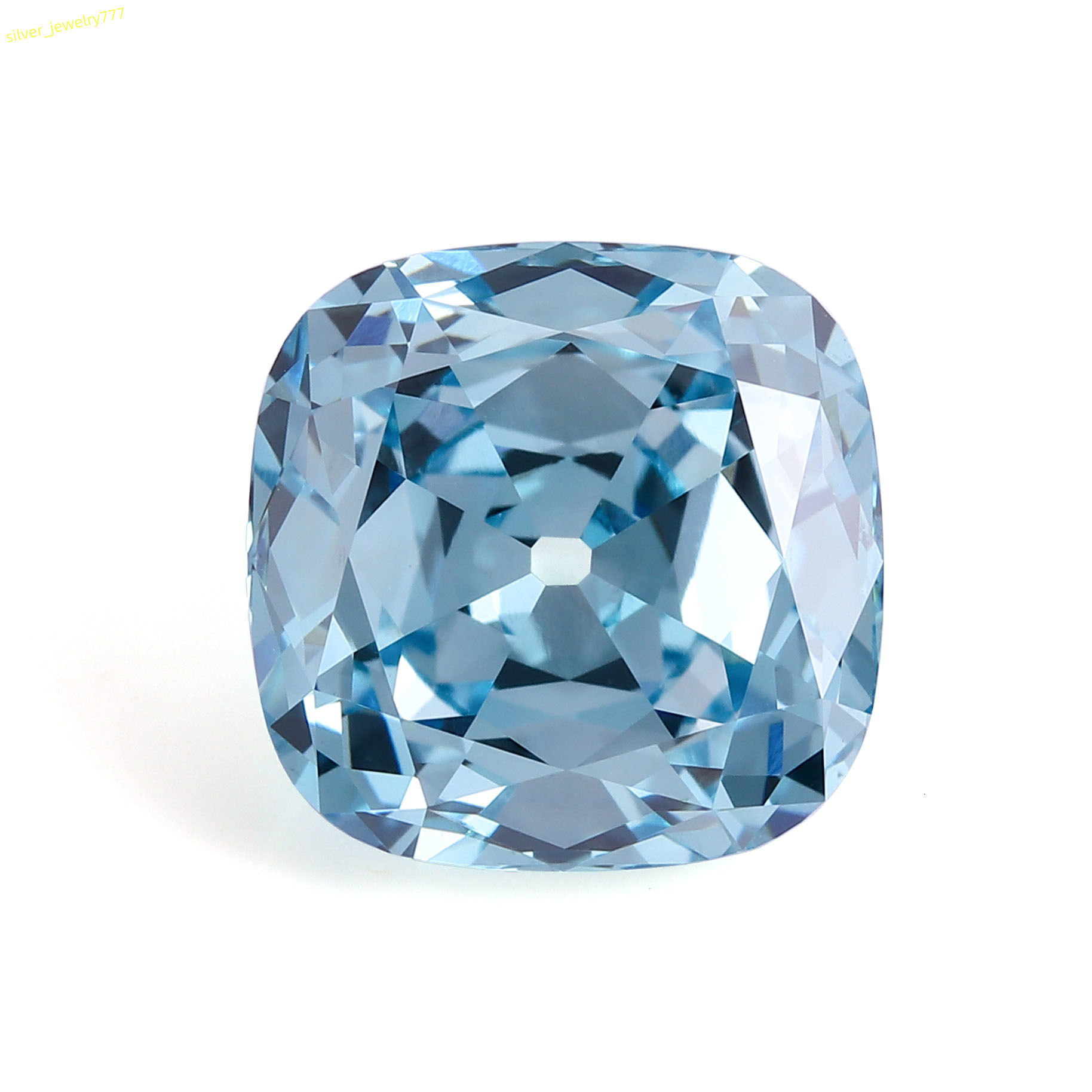 Twinkle Jewelry VS2 322 Carat Bule Colors Diamond Charms Cushion Cut Square Shape Industrial Diamond Price Lab Grown Diamond