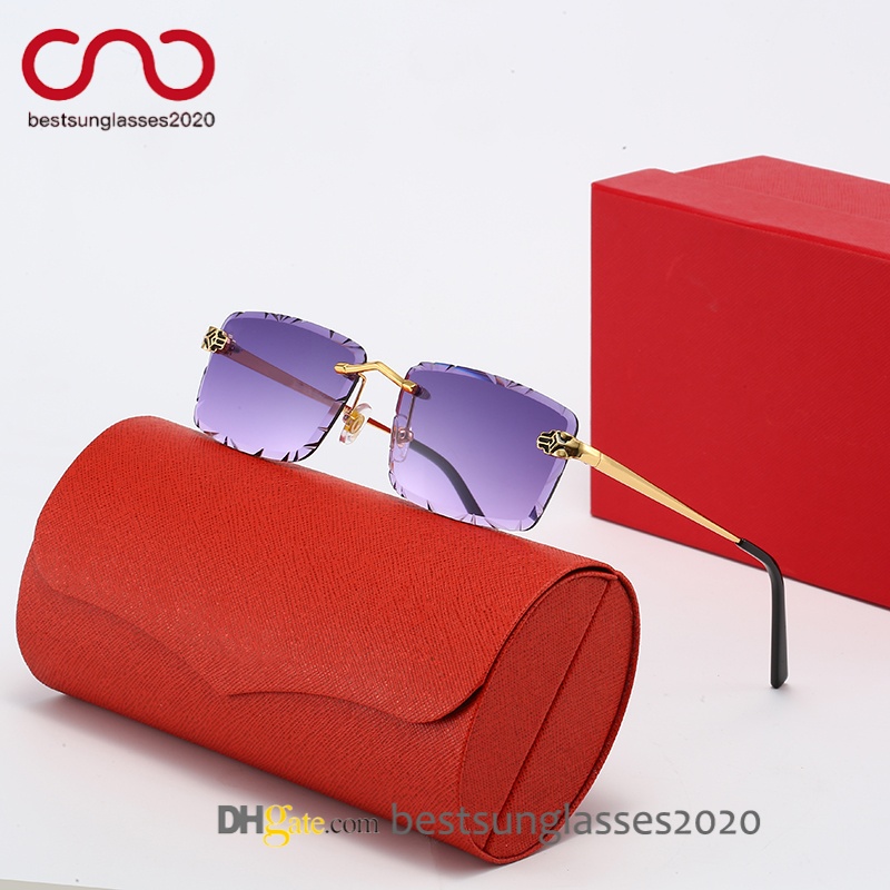 Designer sunglasses women purple sun glasses precision cut craftsmanship premium metal frame for luxury style mens sunglasses