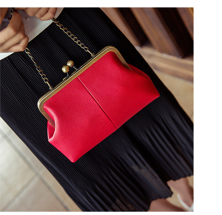 Classic Large Capacity Kisslock Frame Clip Bags For Women Handbags Purses 2026 In PU Lock Underarm Shoulder 260112